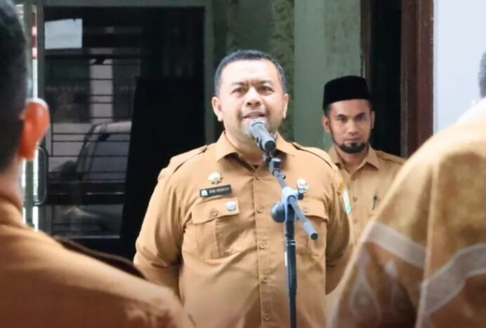 Pimpin Apel Senin, Sekdis Sosial Aceh Tekankan Disiplin dan Kekompakan Pegawai
