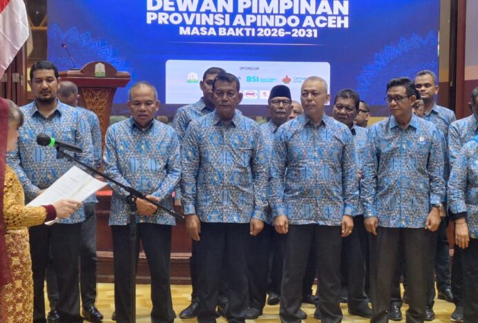Ketua Umum APINDO Pusat Lantik Pengurus APINDO Aceh Periode 2026-2031
