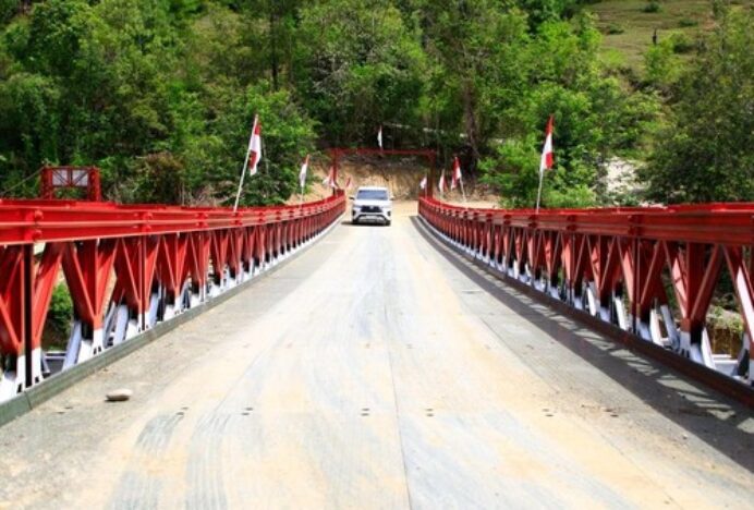 5 Desa di Aceh Tengah Kembali Terhubung Usai Jembatan Bailey Berdiri