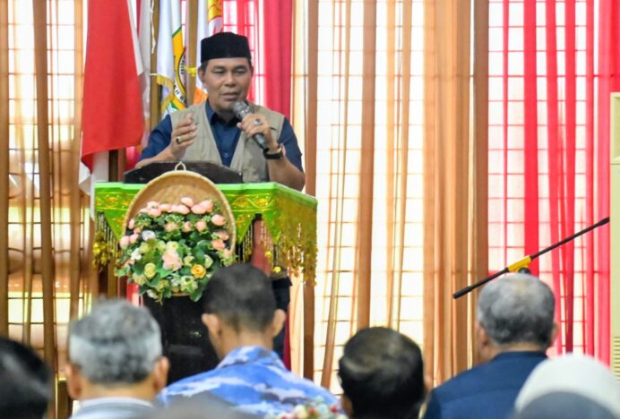 Buka Rakerda KONI, Bupati Aceh Besar Minta KONI Satukan Visi