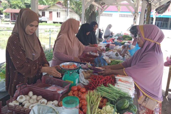 Jelang Idul Adha, Pedagang Pasar Mini Gampong Leu Ue Dapat Suntikan Modal Usaha dari BUMDesma Darul Imarah