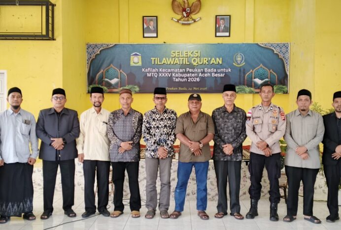 Peukan Bada Bina Calon Kafilah MTQ Aceh Besar Lewat Seleksi STQ Kecamatan