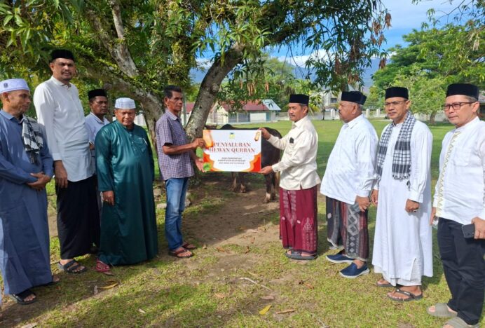 Wakil Bupati Salurkan Hewan Qurban Pemkab Aceh Besar untuk Masyarakat