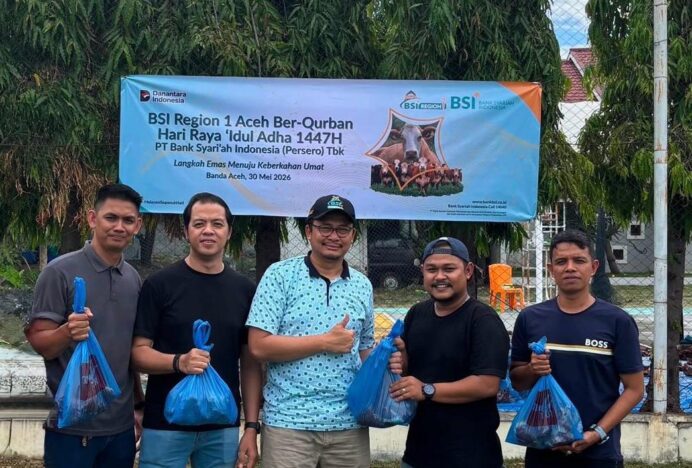 BSI Aceh Distribusikan 282 Hewan Kurban di Wilayah Aceh