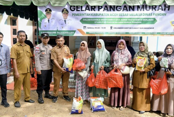 Sambut Idul Adha 1447 H, Pemkab Aceh Besar Gelar Pangan Murah di Sukamakmur