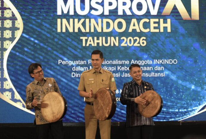 Sekda Aceh Buka Musprov XI Inkindo Aceh 2026