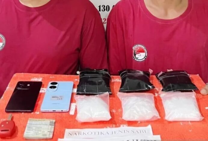 Polres Nagan Raya Tangkap Dua Pengedar 300 Gram Narkotika Sabu Asal Aceh Barat