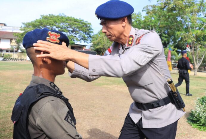 Kapolda Aceh Pimpin Pembaretan 30 Bintara Remaja Satbrimob Polda Aceh