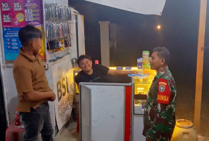 Koramil Montasik Intensifkan Patroli Malam, Pastikan Keamanan Wilayah Terjaga