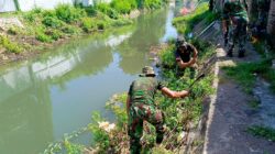 Puluhan Prajurit Kodim 0101/KBA Turun Bersihkan Krueng Daroy, Wujud Nyata Kepedulian Lingkungan