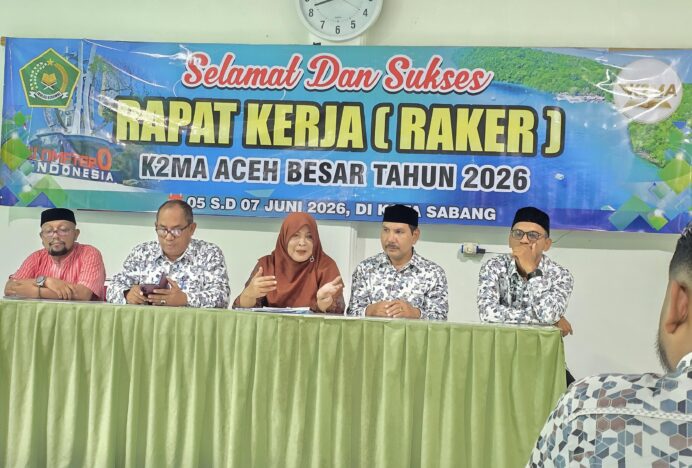 Tingkatkan Mutu Pendidikan Madrasah, K2MA Aceh Besar Gelar Rapat Kerja di Sabang