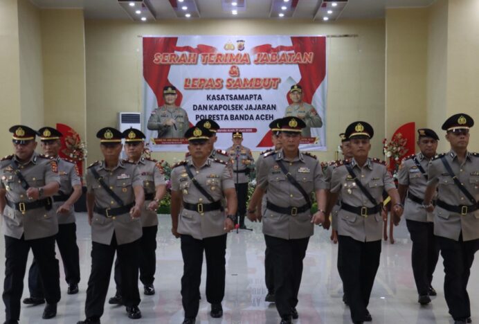 Enam PJU Polresta Banda Aceh Diserahterimakan