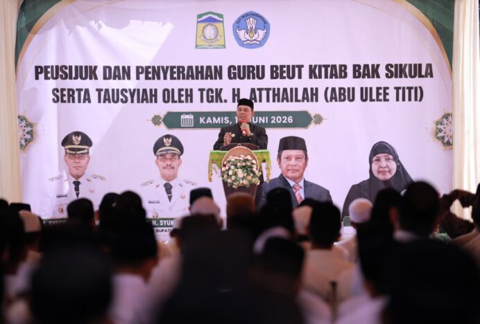 Bupati Muharram Tegaskan Beut Kitab Bak Sikula Program Prioritas Aceh Besar