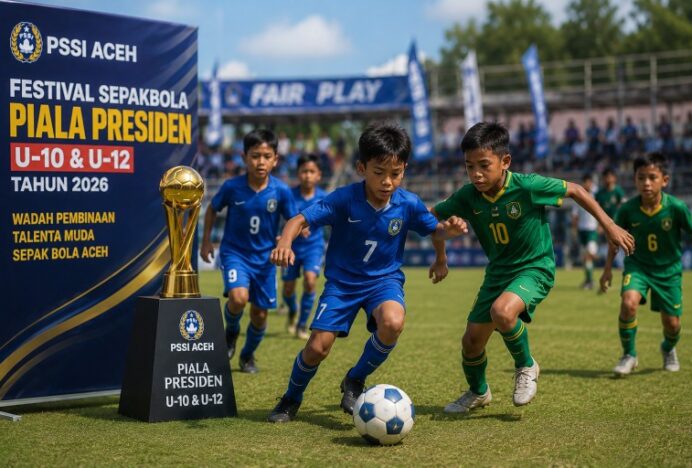 PSSI Aceh Buka Pendaftaran Festival Sepakbola Piala Presiden U-10 dan U-12