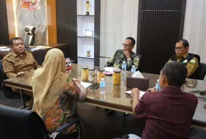 Dinsos Aceh dan Dinsos Aceh Selatan Bahas Pengelolaan Buffer Stok Logistik untuk Perkuat Kesiapsiagaan Bencana