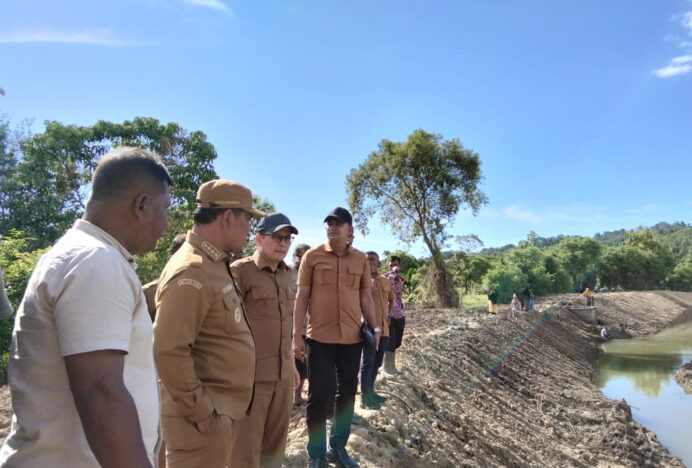 Tindaklanjuti Aspirasi Masyarakat, Bupati Aceh Besar Tinjau Embung Swadaya di Lam Aling