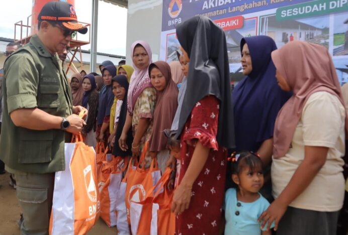 Pemerintah Rampungkan Perbaikan Huntara yang Rusak Akibat Angin Puting Beliung di Aceh Utara