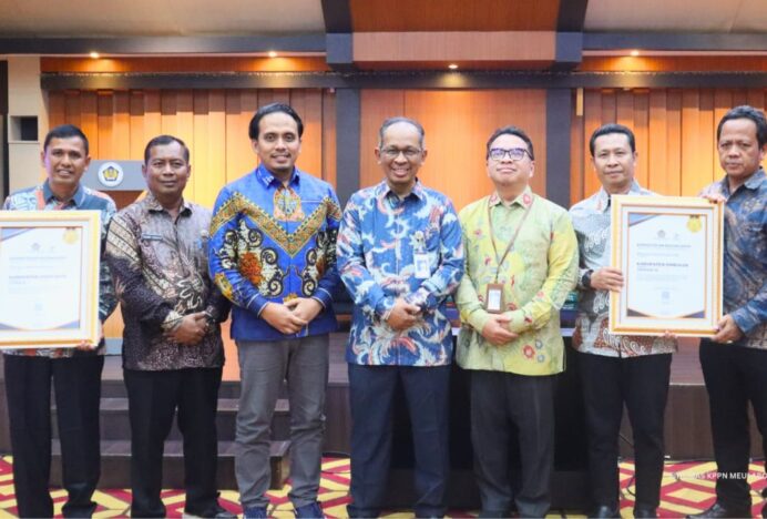 Aceh Jaya Raih Predikat Terbaik I Penyaluran Dana Desa Tercepat di Aceh