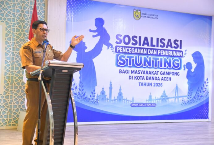 Libatkan 158 Peserta, Dinkes Banda Aceh Gelar Sosialisasi Pencegahan Stunting