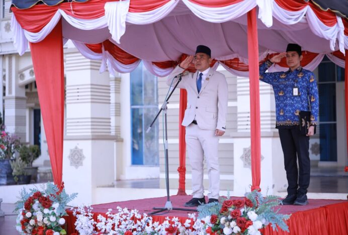 Ketua DPRK Aceh Besar Pimpin Upacara Hari Lahir Pancasila di Kota Jantho