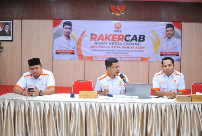 Gelar Rakercab, PKS Kota Banda Aceh Gencarkan Rekrutmen dan Perkuat Kaderisasi