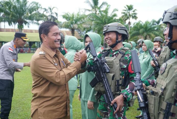 Wakil Bupati Aceh Besar Yakin 450 Prajurit Yonif 117/KY Siap Jaga Batas Negara