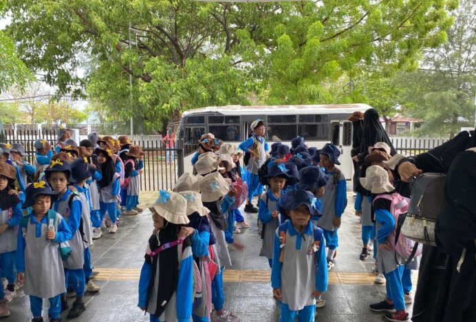 Edukasi Ekonomi Kreatif Sejak Dini, 100 Siswa TKIT Imam An Nawawi Jelajahi 13 Unit Inovasi di Gedung AMANAH