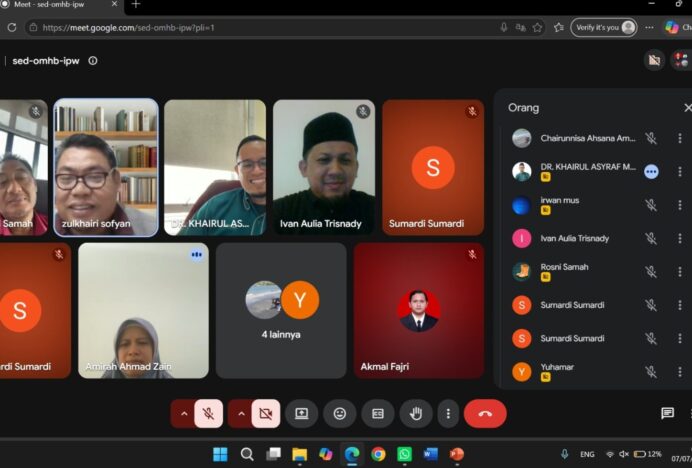 Dosen BSA Presentasikan Model Praktikum Filologi dalam FGD Online bersama USIM Malaysia
