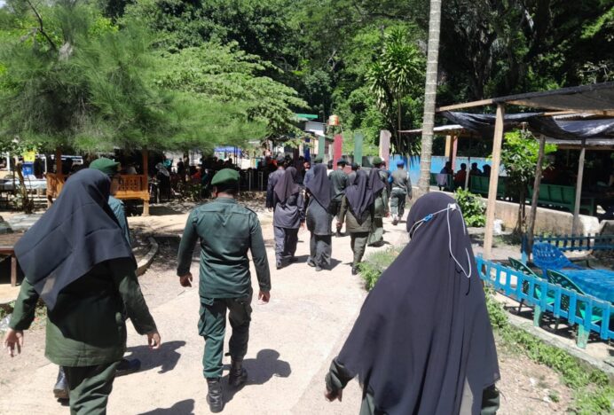 Satpol PP dan WH Aceh Besar Perkuat Pengawasan Syariat Islam di Objek Wisata Mata Ie