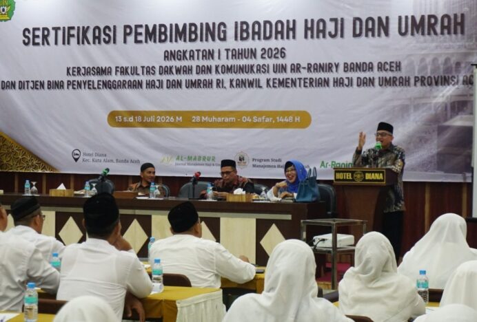 FDK UIN Ar-Raniry Gelar Sertifikasi Pembimbing Haji dan Umrah Angkatan I 2026