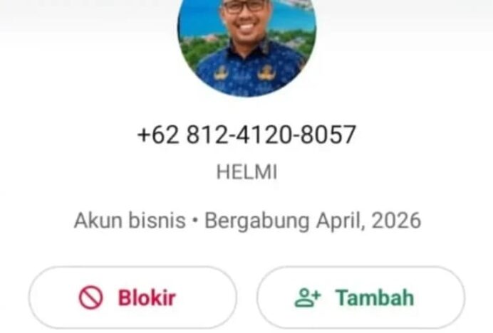 Akun Palsu Catut Nama Kepala SMA Negeri 1 Sabang yang Baru