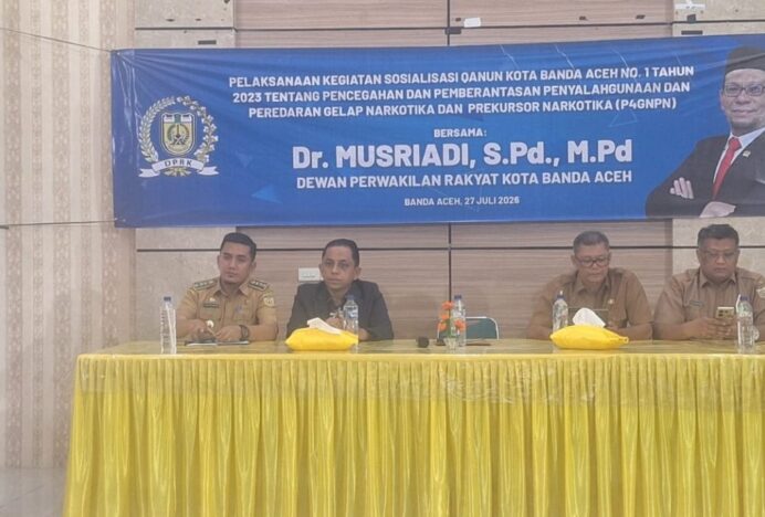 Wakil Ketua DPRK Musriadi Sosialisasikan Qanun P4GNPN, Tekankan Peran Bersama Berantas Narkoba di Banda Aceh