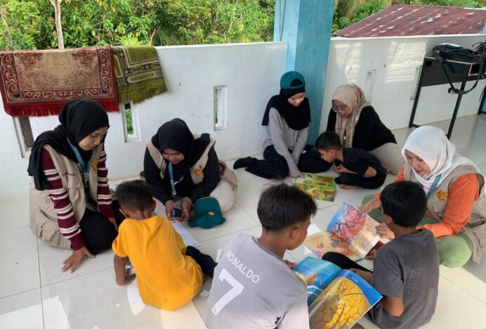 Mahasiswa KKN Tematik Literasi USK 2026 Gelar Program Literasi di Gampong Kayee Adang