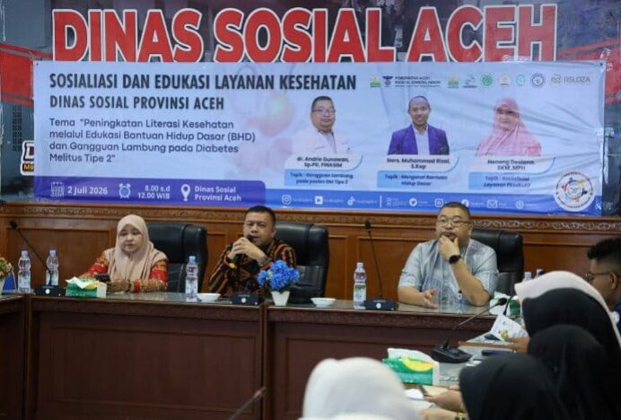 Dinas Sosial Aceh Tingkatkan Literasi Kesehatan ASN Melalui Sosialisasi Bantuan Hidup Dasar dan Edukasi Diabetes