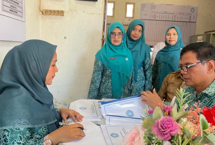 TP PKK Aceh Besar Nilai Gammawar dan Gelari Pelangi di Baitussalam
