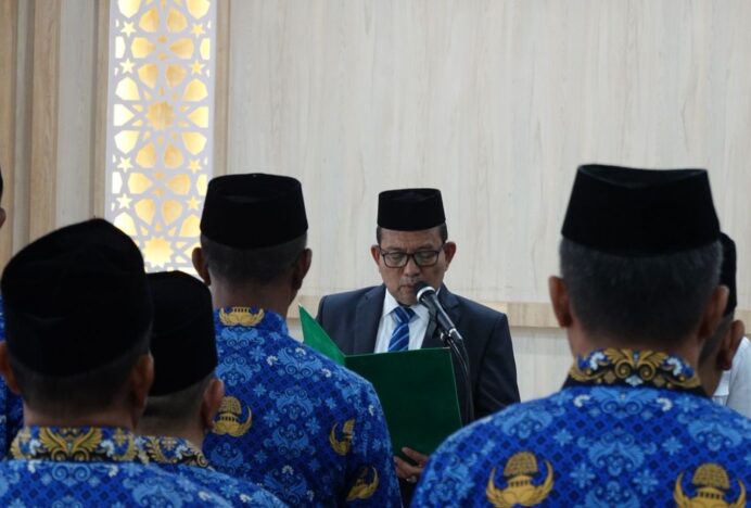 Kakanwil Kemenag Aceh Tegaskan Rotasi dan Mutasi Tanpa Pungutan Biaya pada Pelantikan Jabatan Tugas Tambahan