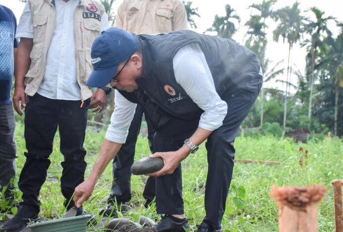 Pemkab Bireuen Lakukan Peletakkan Batu Pertama Pembangunan 31 Huntap Komunal di Dusun Bivak