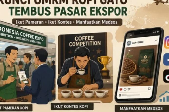 Ikut Pameran dan Kontes Jadi Kunci UMKM Kopi Gayo Menembus Pasar Ekspor