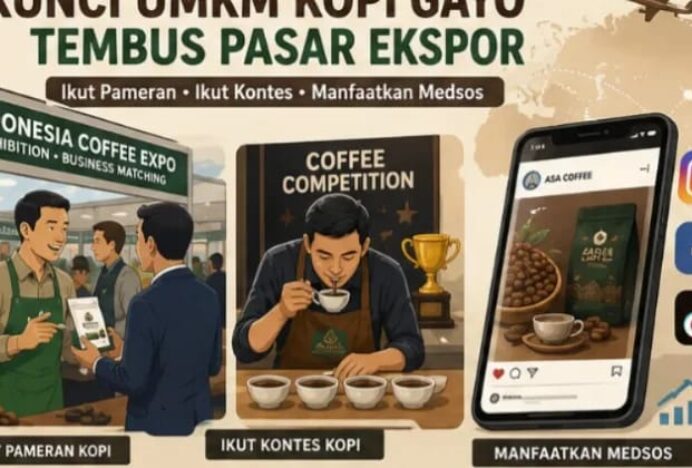 Ikut Pameran dan Kontes Jadi Kunci UMKM Kopi Gayo Menembus Pasar Ekspor