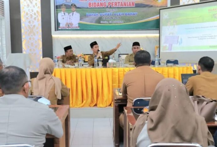 Bupati Tarmizi Pimpin Rapat Pertanian