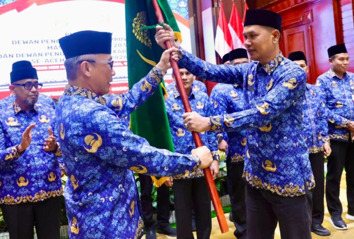 Sekda Aceh Dilantik Jadi Ketua KORPRI Aceh