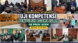 75 Penyuluh Agama Islam Aceh Ikuti Uji Kompetensi Kenaikan Jenjang Jabatan