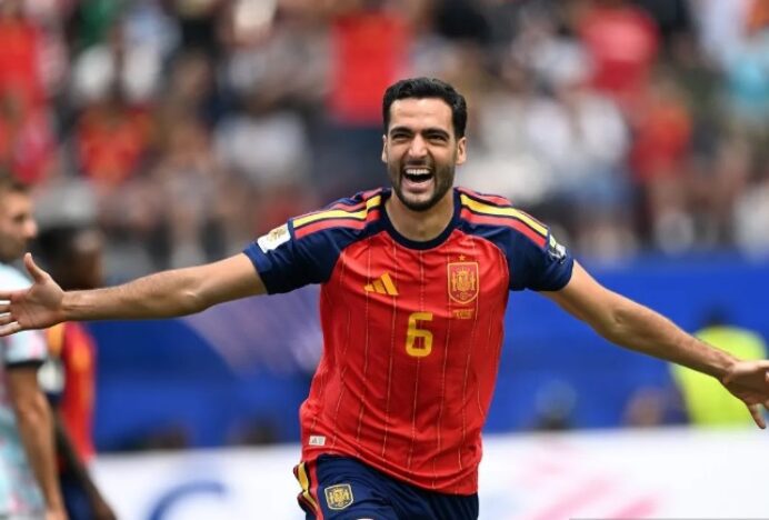 Spanyol Melaju ke Semifinal Usai Taklukkan Belgia Lewat Gol Akhir Merino