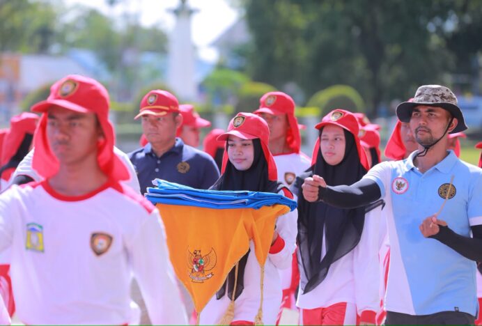 Jelang HUT ke-81 RI, 72 Paskibraka Aceh Besar Jalani Pembinaan Intensif
