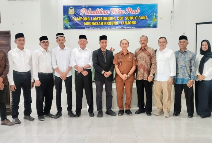 Resmi Dilantik, Anggota Tuha Peut Gampong Tanjong Siap Bersinergi Bangun Gampong