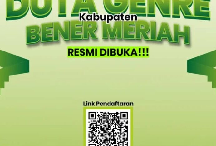 Pendaftaran Duta GenRe Bener Meriah 2026 Resmi Dibuka