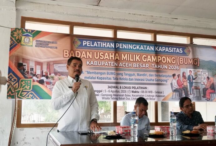 DPMG Aceh Besar Perkuat Kapasitas Pengurus BUMG, Siapkan Gampong Lebih Mandiri Hadapi Berkurangnya Dana Desa