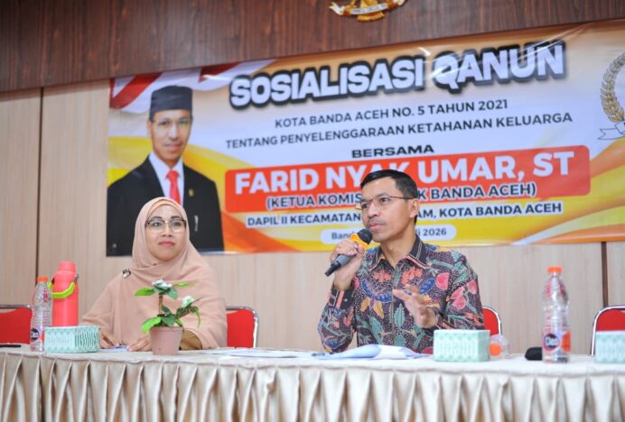 Ketua Komisi IV DPRK Banda Aceh Minta Pemko Implementasikan Qanun Ketahanan Keluarga