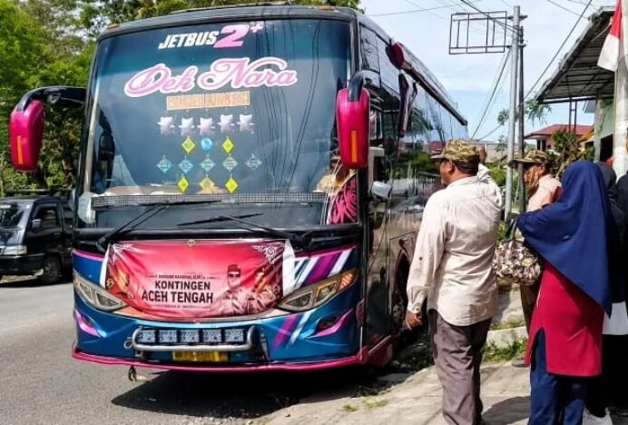Kontingen Pramuka Aceh Tengah Tempuh Perjalanan Darat menuju Cibubur