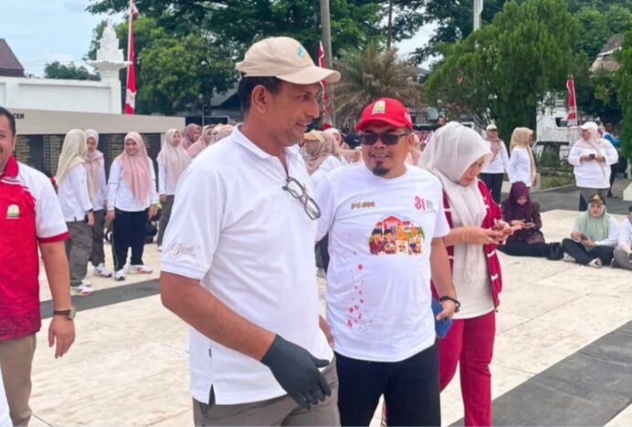 Dinsos Aceh dan BKKBN Semarakkan HUT RI ke-81 dengan Senam Bersama